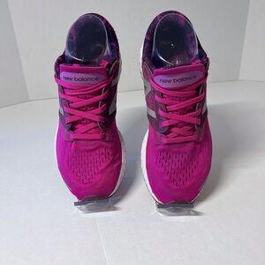 New Balance Women's Bright Pink and Purple Athletic Sneakers